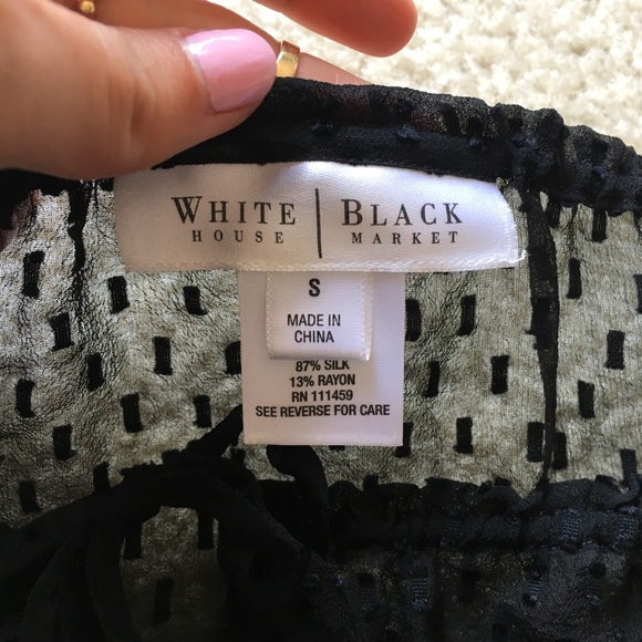 Sheer flowy black top! - Picture 6 of 7